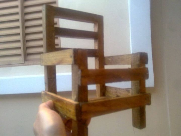 small wooden kids chair